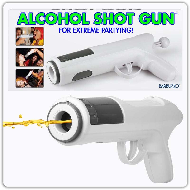 Barbuzzo Funwares Original Alcohol Shot Gun, Newly Improved & Leakproof - Load Your Favorite Alcohol, Aim, Shoot and Drink, Epic Shot Party Accessory - Holds 1.5 Ounces - Image 1